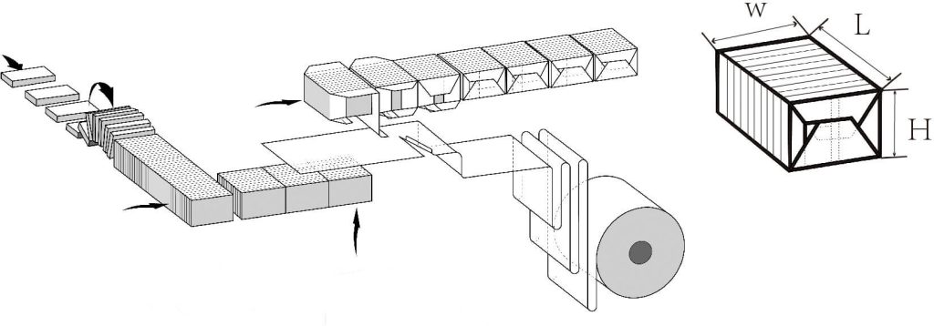 Carton Collating and Overwrapping Machine DTS-450 Wrapping Process